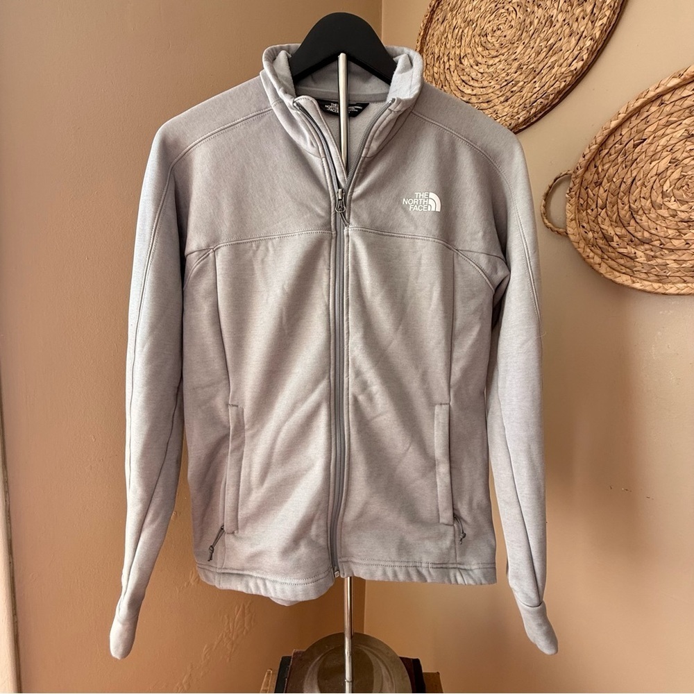 The North Face Light Gray Woman Full-Zip Performance Jacket Size Medium